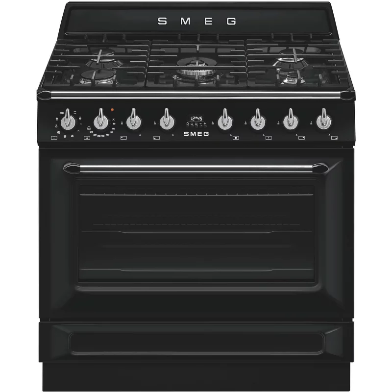 Image : SMEG TR90GMBL Piano de cuisson