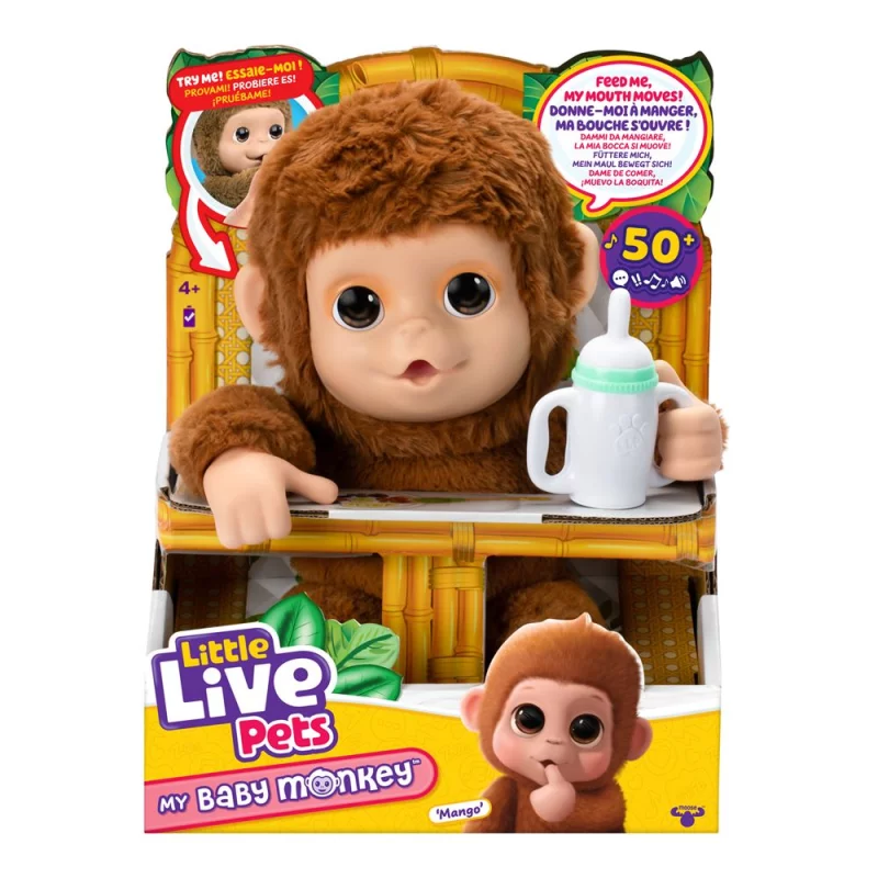 Image : Little Live Pets Mon Bebe Singe Peluche interactive