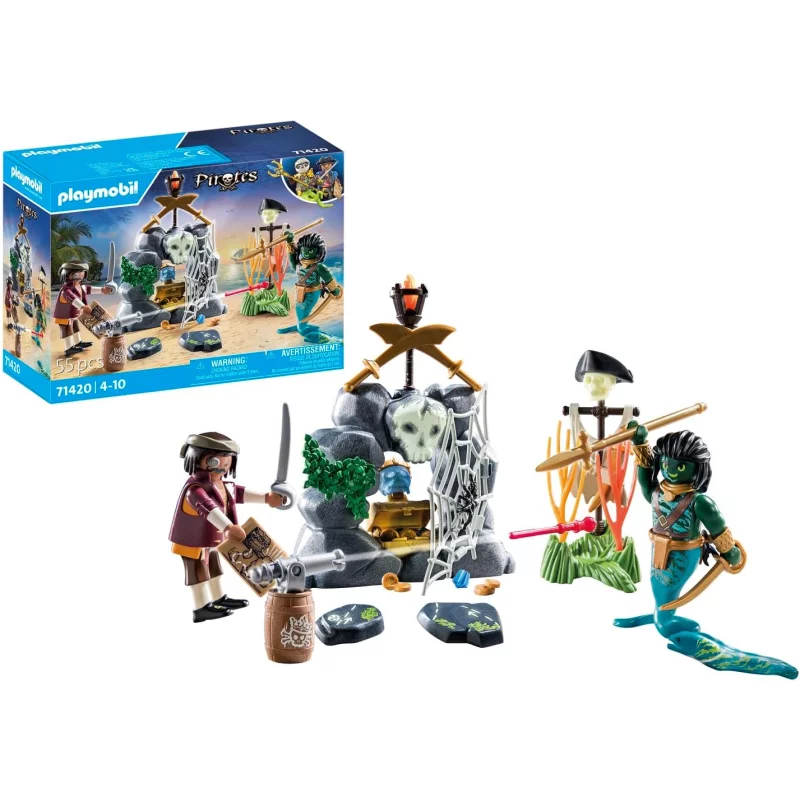 Image : Playmobil Pirates 71420 Pirate avec tresor