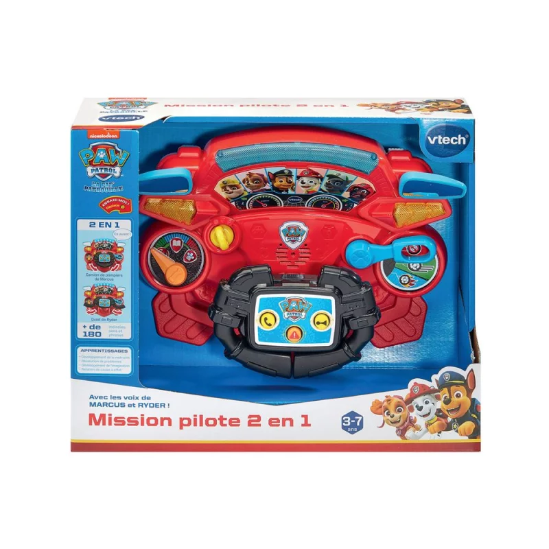 Image : Vtech Paw Patrol Pat Patrouille Mission Pilote 2 en 1