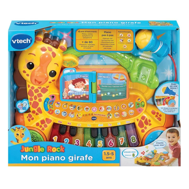 Image : Vtech Baby Jungle Rock Mon piano girafe Jouet musical d'eveil
