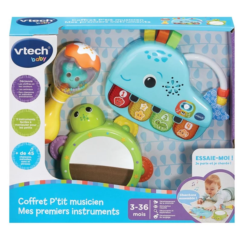 Image : Vtech Baby Coffret P'tit musicien Mes premiers instruments