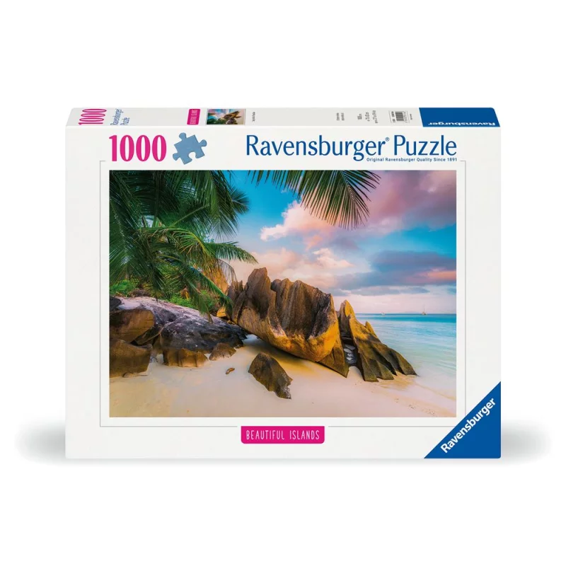 Image : Puzzle 1000 pieces Ravensburger Les Seychelles iles de reve