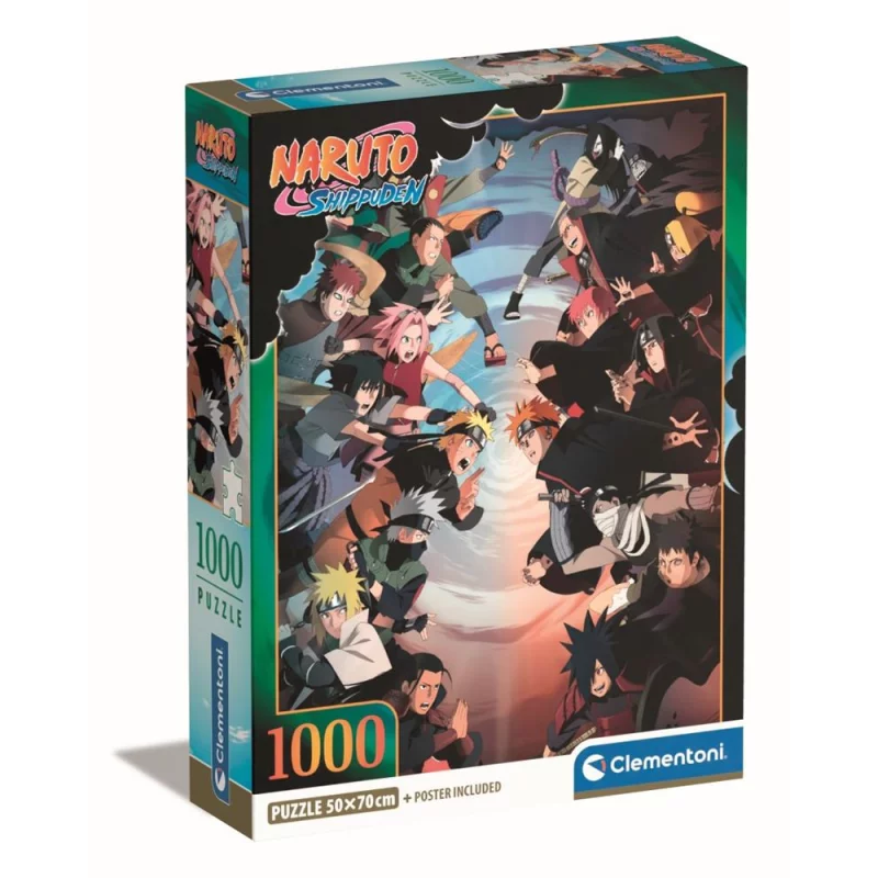 Image : Puzzle 1000 pieces Clementoni Naruto Shippuden