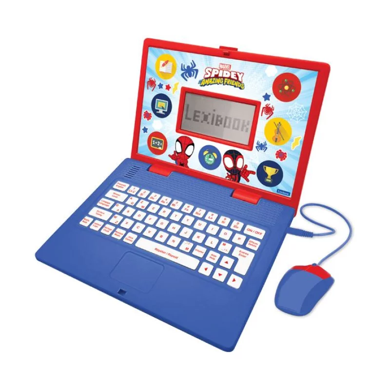 Image : Lexibook Spidey et Ses Incroyables Amis Ordinateur Portable educatif Rouge/Bleu