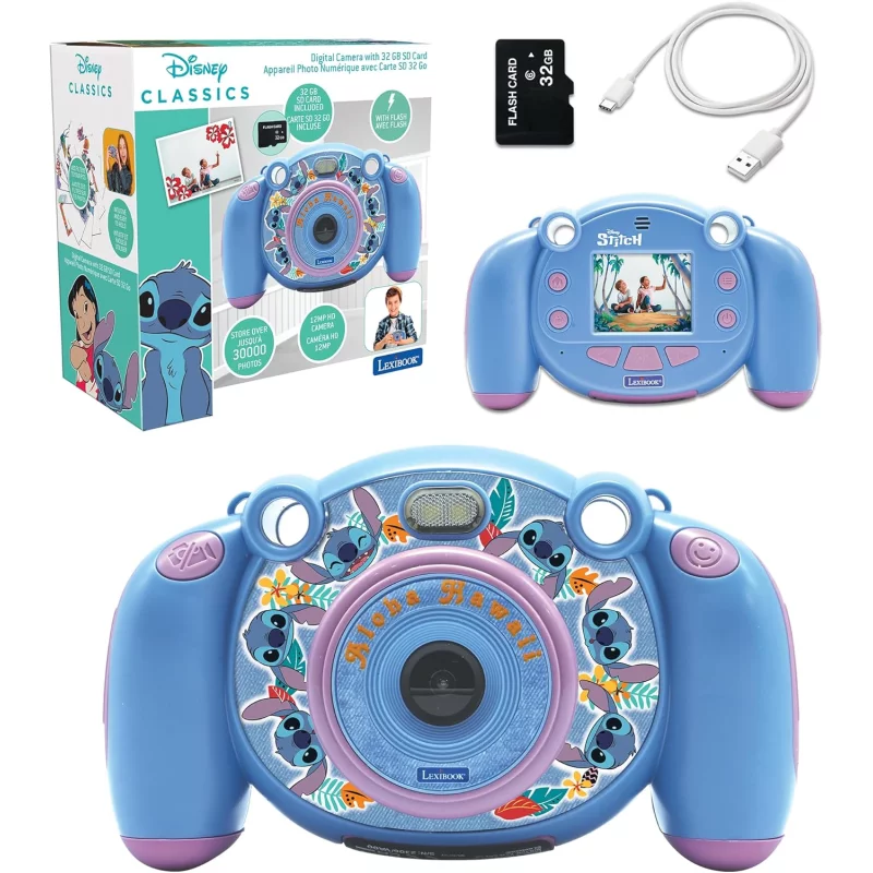 Image : Lexibook Disney Stitch Appareil Photo 4-en-1 pour Enfants