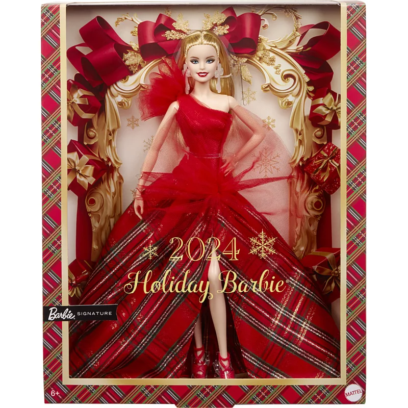 Image : BARBIE Poupee joyeux noel blonde 2024