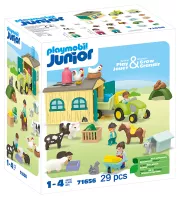 PLAYMOBIL Junior 71656 Ferme tracteur et animaux