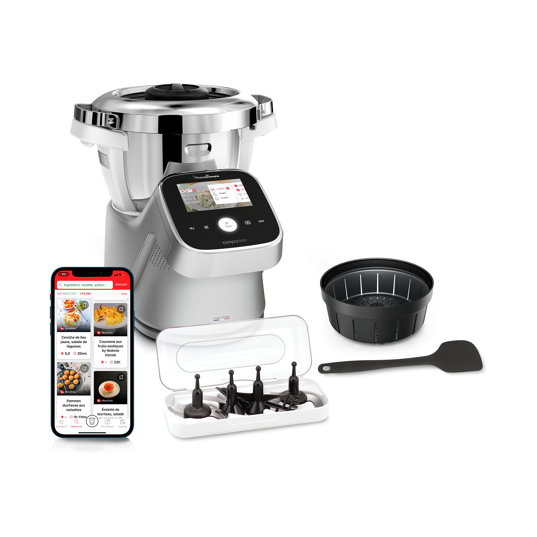 Image : MOULINEX I Companion Touch Pro HF93ECF0 Robot multifonction