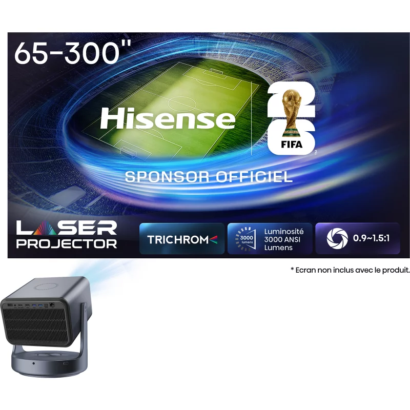 Image : HISENSE Laser TV Trichroma C2 Ultra 4K Mini videoprojecteur