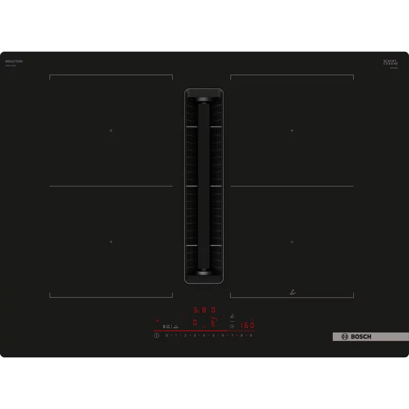Image : BOSCH PVQ711H26E Serie 6 Plaque induction aspirante