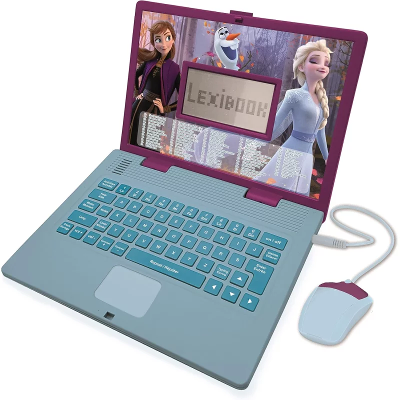 Image : LEXIBOOK Ordinateur Educatif Bilingue La Reine des Neiges Disney