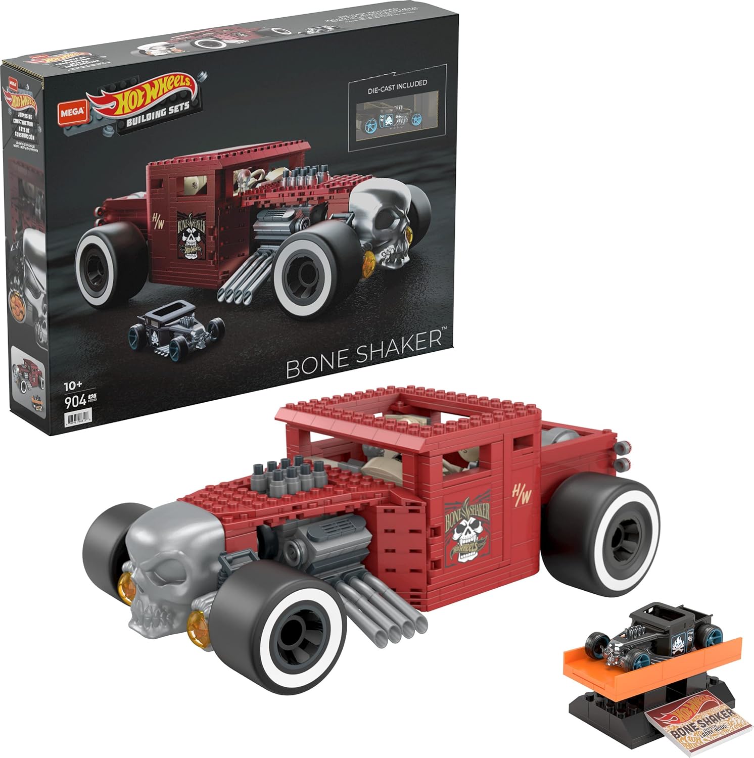 Image : MEGA Construx Hot Wheels Voiture Bone Shaker