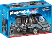 PLAYMOBIL 6043 Fourgon de police avec sirene et gyrophare  City Action