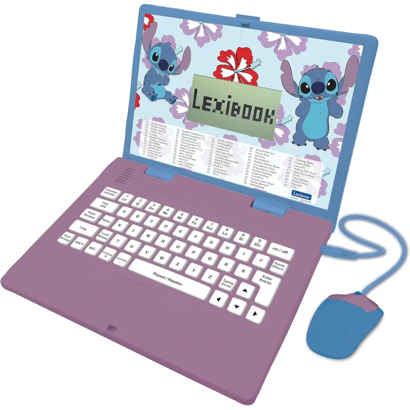 Image : Lexibook  Ordinateur educatif bilingue Disney Stitch