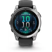 GARMIN Fenix E 47mm Acier inox bracelet gris Montre sport