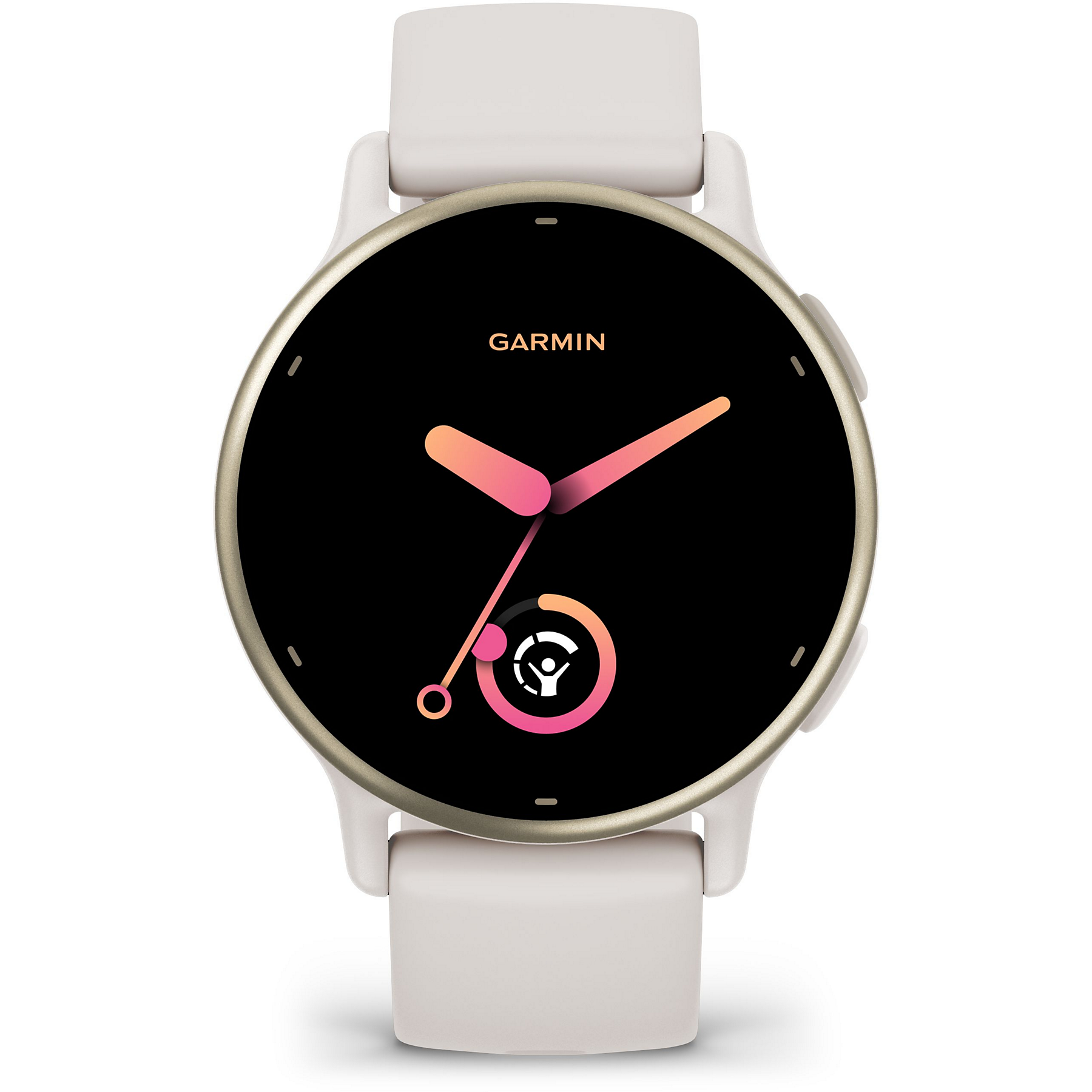 Image : GARMIN Vivoactive 5 Cream gold bracelet ivoire Montre sport