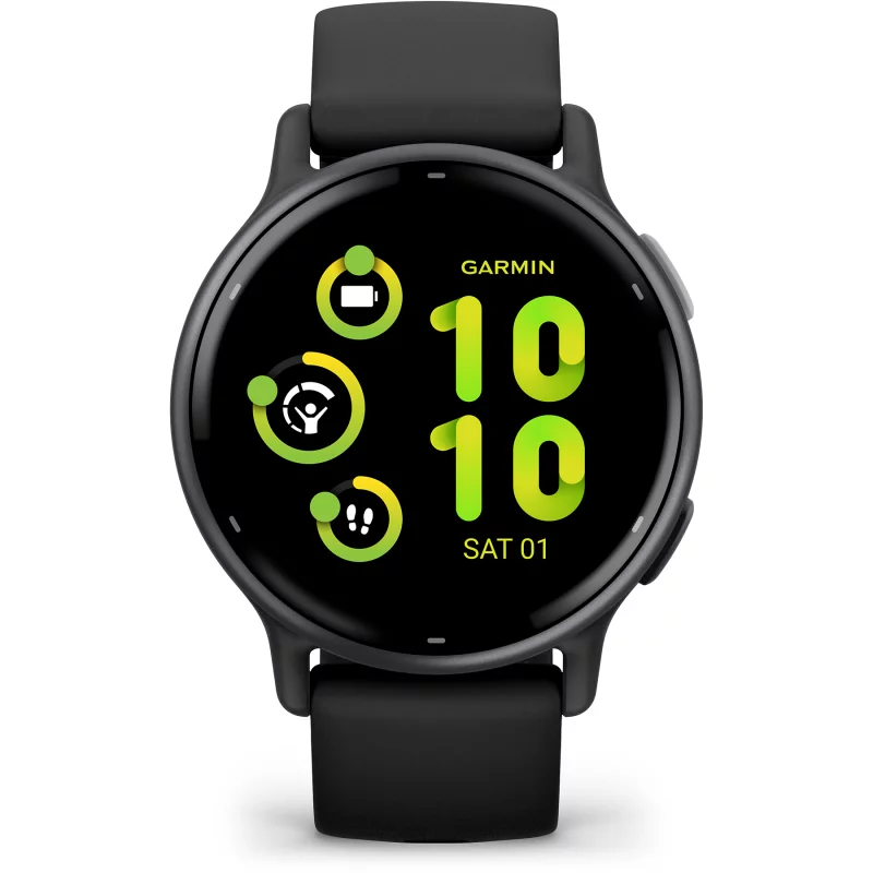 Image : GARMIN Vivoactive 5 gray bracelet noir Montre sport