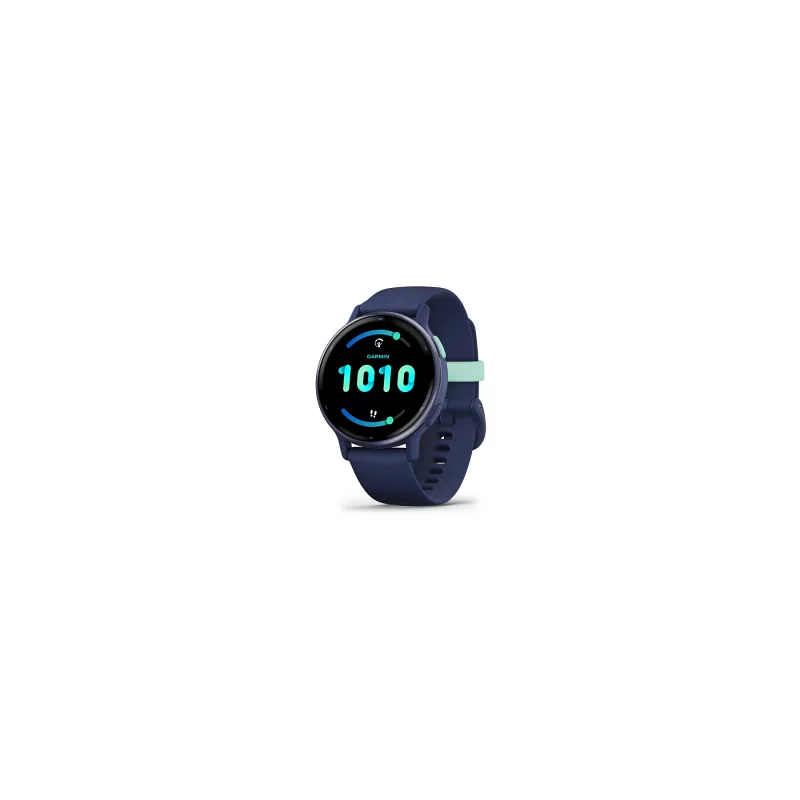 Image : GARMIN Vivoactive 5 Metallic Blue bracelet bleu Montre sport