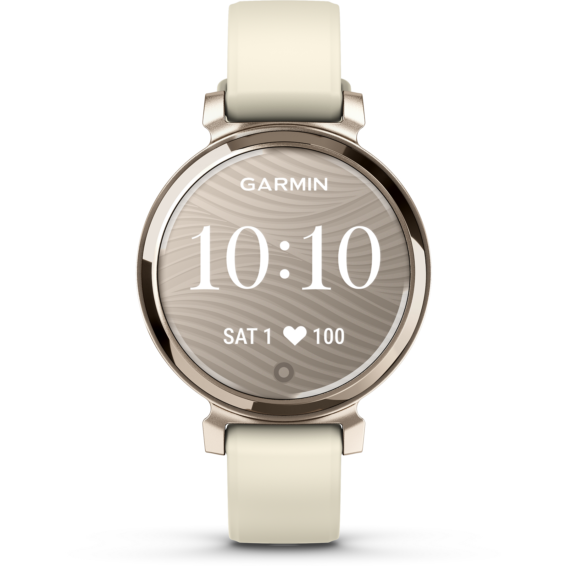 Image : GARMIN Lily 2 Cream Gold bracelet blanc coco Montre sport