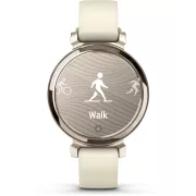 Image : GARMIN Lily 2 Cream Gold bracelet blanc coco Montre sport