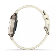 Image : GARMIN Lily 2 Cream Gold bracelet blanc coco Montre sport