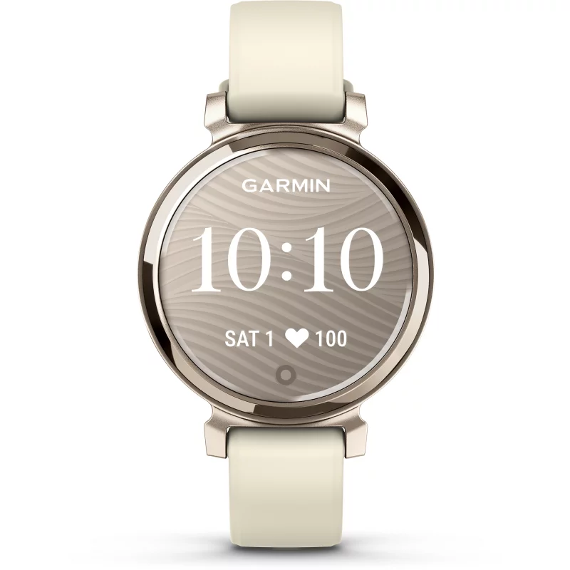 Image : GARMIN Lily 2 Cream Gold bracelet blanc coco Montre sport