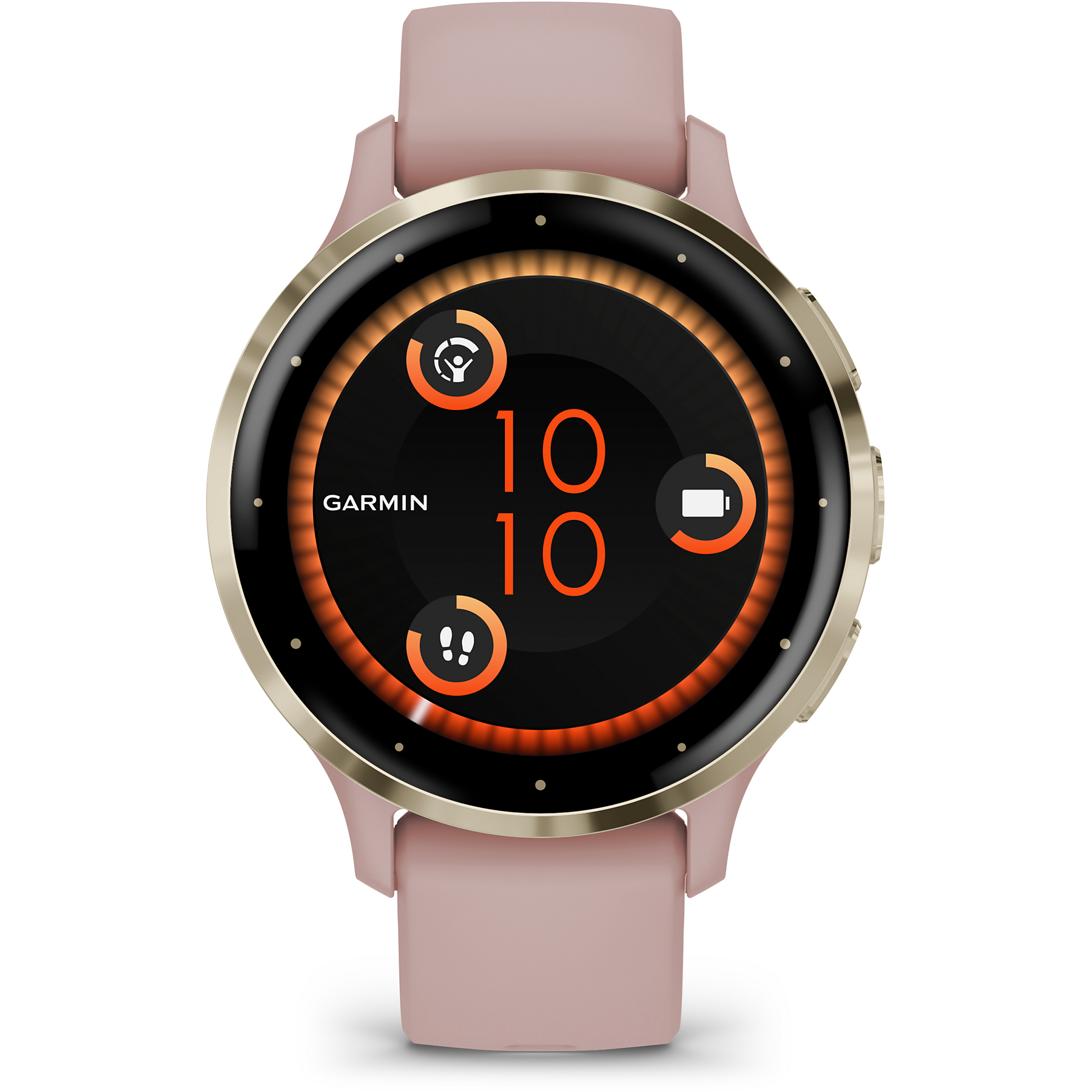 Image : GARMIN Venu 3S pink Dawn + Peach Gold Montre sport