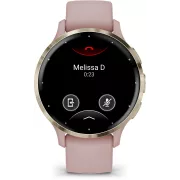 Image : GARMIN Venu 3S pink Dawn + Peach Gold Montre sport