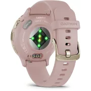 Image : GARMIN Venu 3S pink Dawn + Peach Gold Montre sport