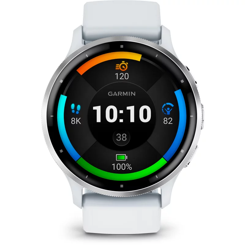 Image : GARMIN Venu 3 Whitestone + Passivated Montre sport