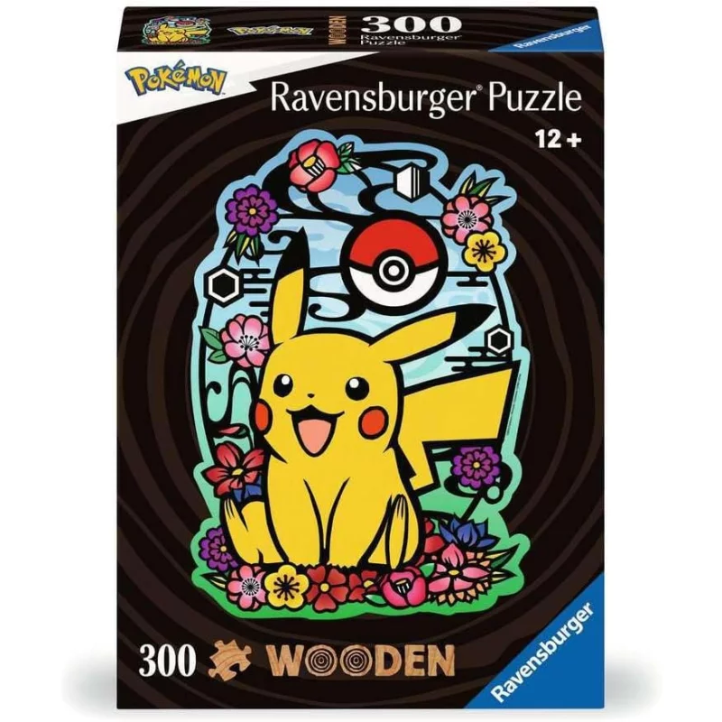 Image : Ravensburger Puzzle En Bois Pikachu Pokemon 300 Pieces