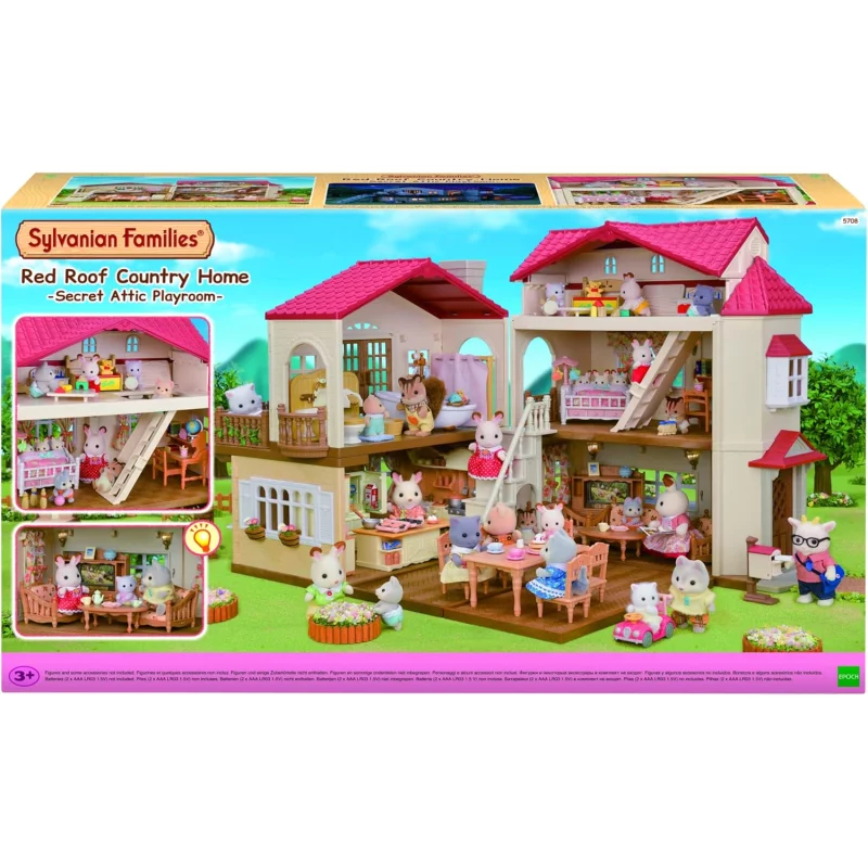 Image : SYLVANIAN FAMILIES Maison eclairee et modulable 5708