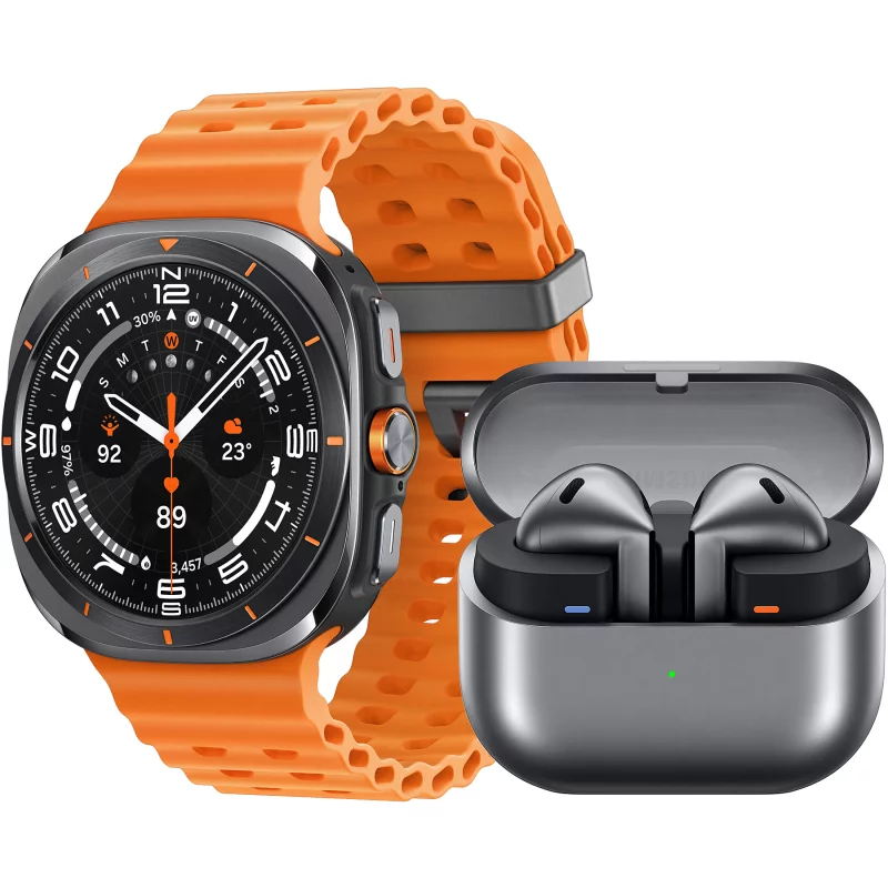 Image : SAMSUNG Galaxy Watch Ultra Gris Titane + Buds3