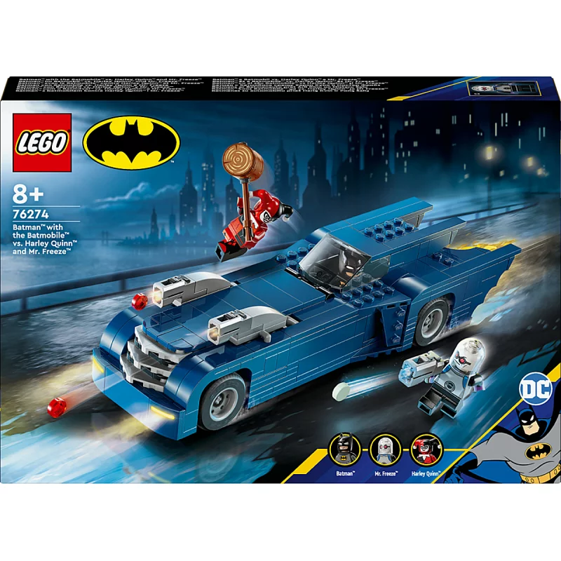 Image : LEGO DC 76274 Batman avec la Batmobile contre Harley Quinn et Mr. Freeze