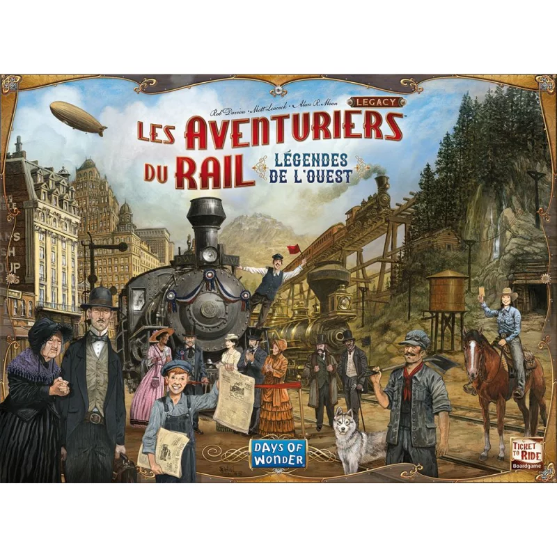 Image : LES AVENTURIERS DU RAIL LEGACY: Legendes de L'Ouest Asmodee