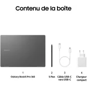 Image : SAMSUNG Galaxy Book5 Pro 360 16' U7 16Go 512Go Ordinateur portable