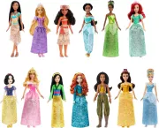 Mattel Disney Coffret Princesses etincelantes avec 13 poupees