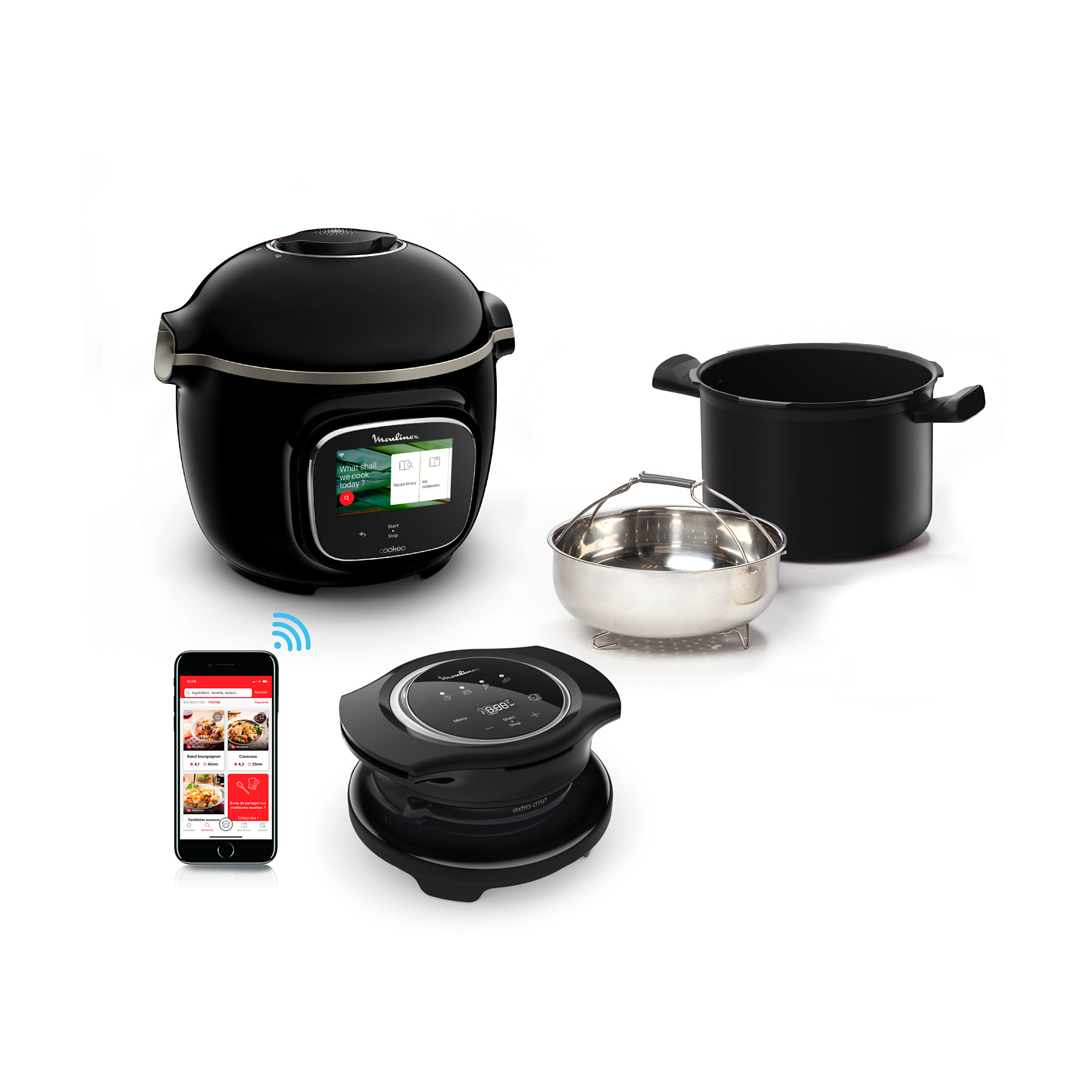 Image : Moulinex Cookeo Touch Wifi + Extra Crisp YY5479FB