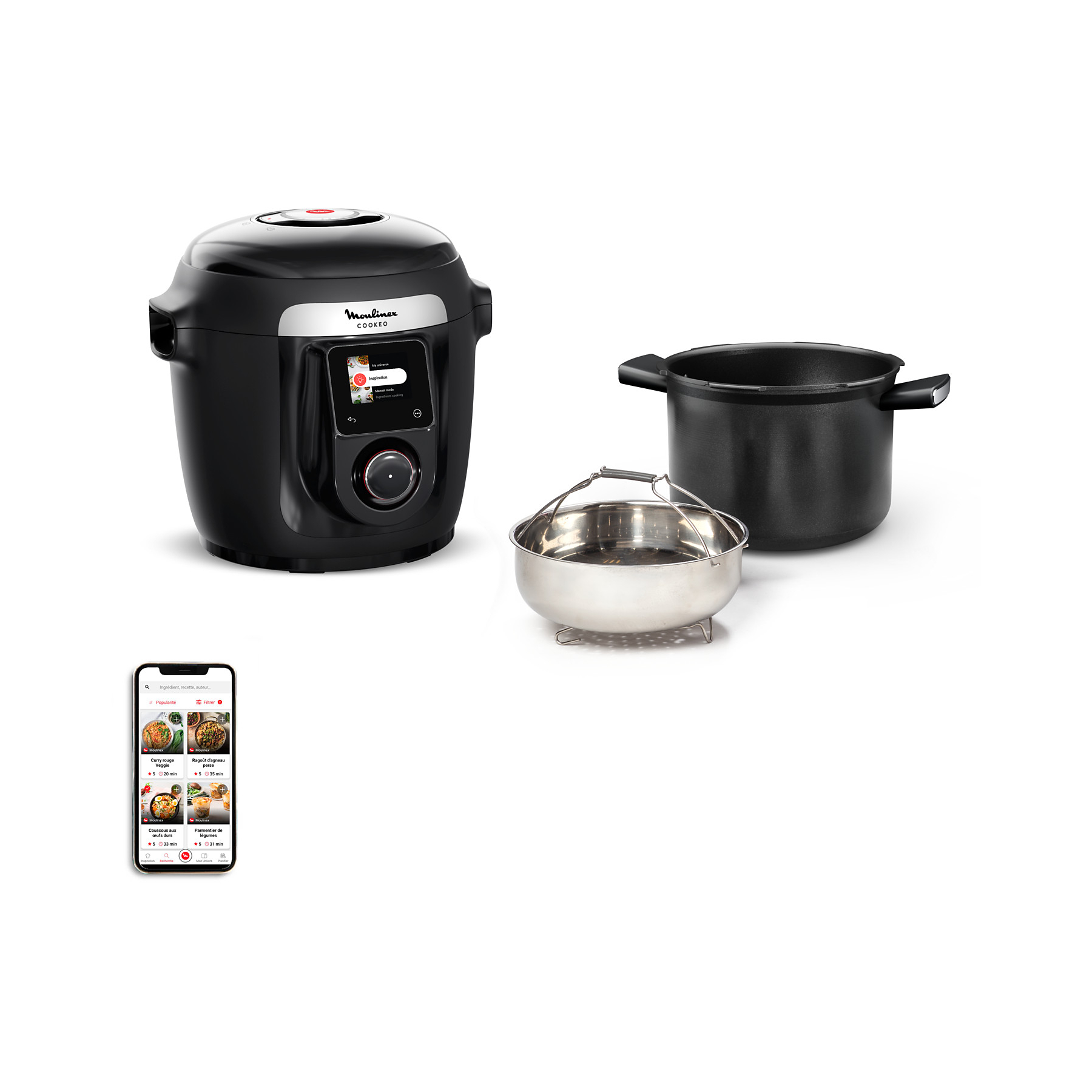 Image : Moulinex Cookeo Wifi 9-en-1 CE952810 Multicuiseur