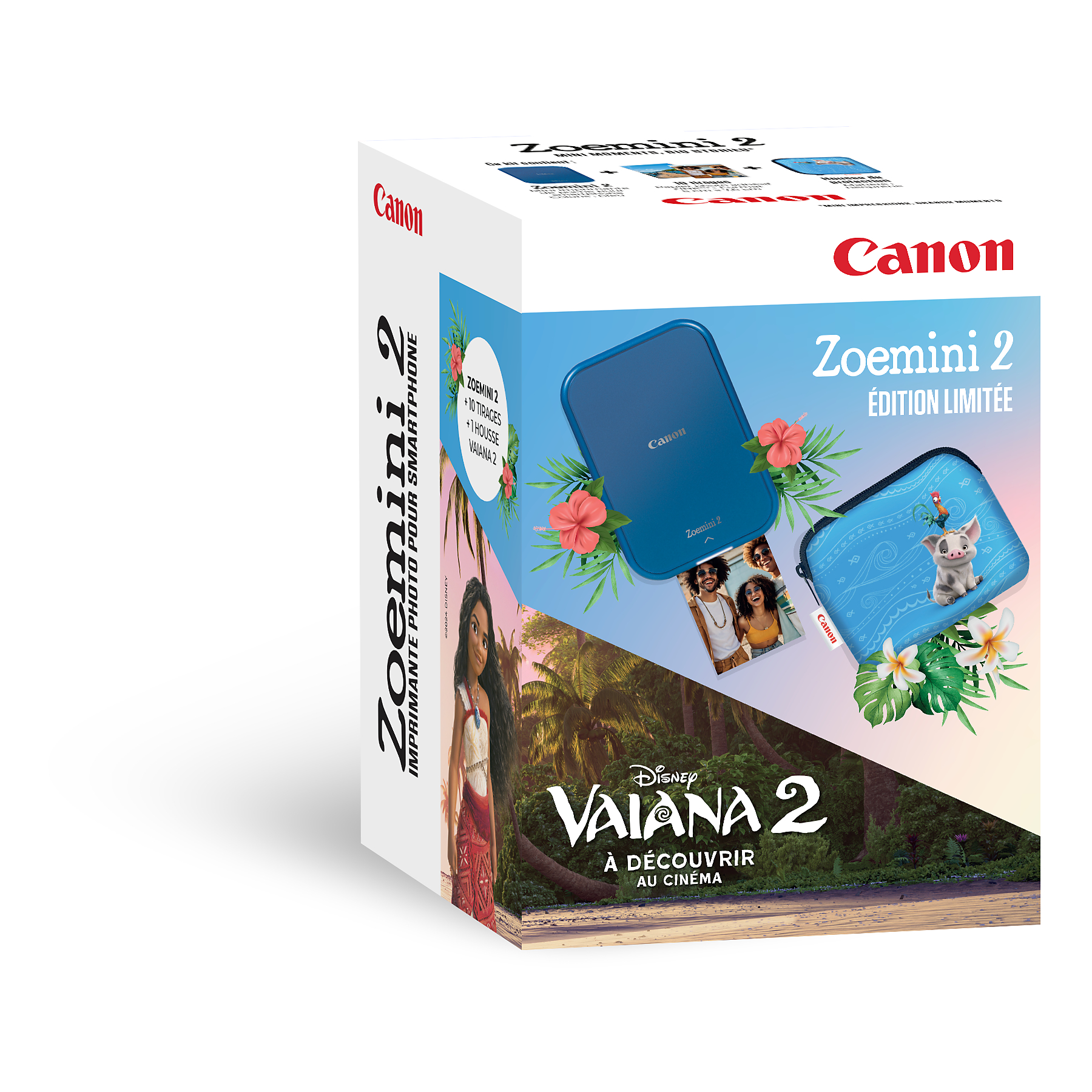 Image : CANON KIT Vaiana Zoemini 2 Disney Imprimante photo portable