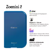 Image : CANON KIT Vaiana Zoemini 2 Disney Imprimante photo portable