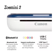 Image : CANON KIT Vaiana Zoemini 2 Disney Imprimante photo portable