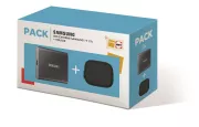 SAMSUNG Pack SSD externe T7 1 To Gris + housse