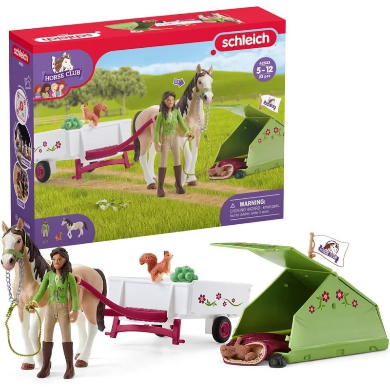 Image : Schleich 42533 HORSE CLUB – Aventures au camping de Sarah