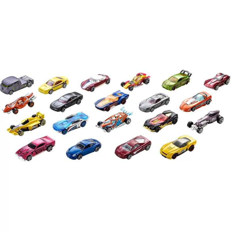 Image : Coffret de 20 Vehicules Hot Wheels Mattel