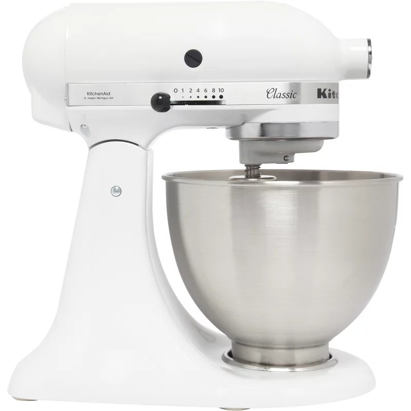 Image : Kitchenaid 5K45SSEWH Robot Patissier Classic Blanc
