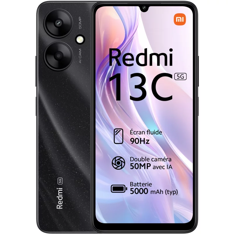 Image : Xiaomi Redmi 13c 128 Go Noir Smartphone