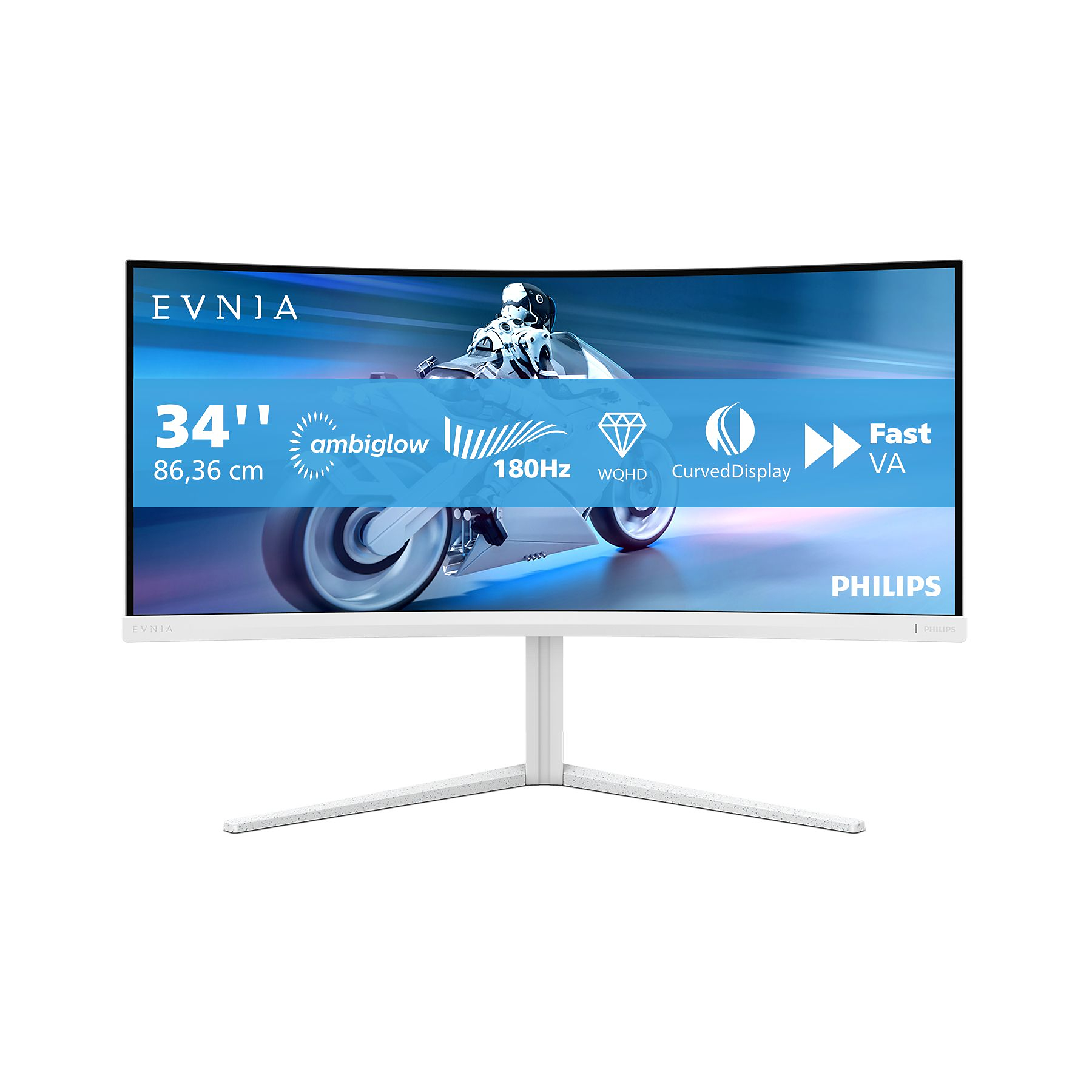 PHILIPS 34M2C5501A Incurve 34'' VA Ecran PC Gamer | Soldes 2026 et promos