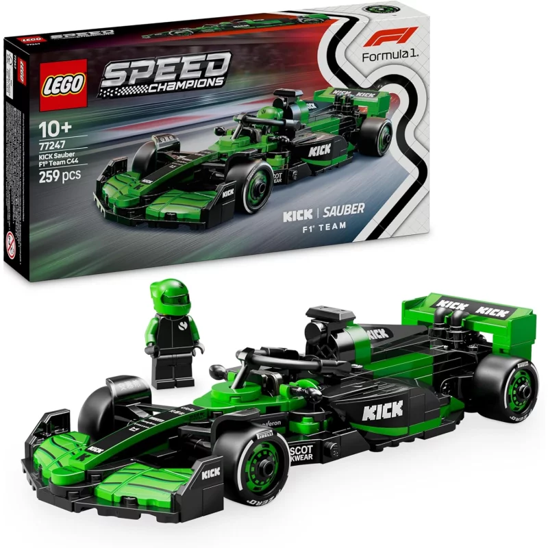 Image : LEGO 77247 Voiture F1 KICK Sauber Team C44 Speed Champions